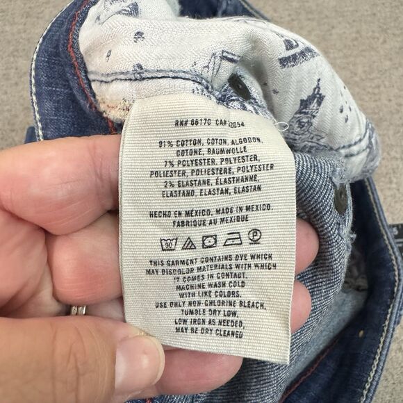 Anthro Pilcro Jeans Fit Stet Distressed Patch 28” Inseam Medium Wash Women 29 - Picture 4 of 8